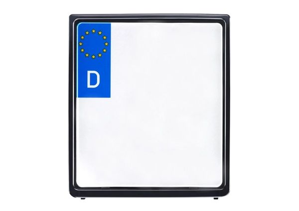 Motorrad Kennzeichenhalter Pure Black hochglanz 180x200 mm