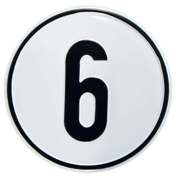 Alu Geschwindigkeitsschild 6 km/h