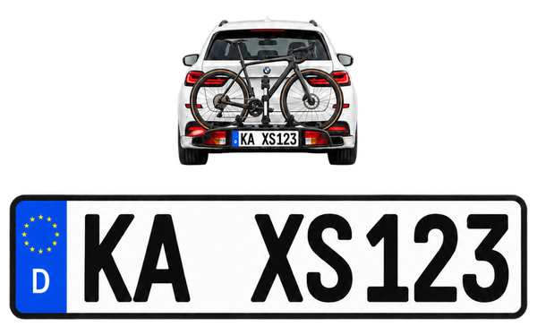 Kennzeichen für Anhänger & Fahrradträger