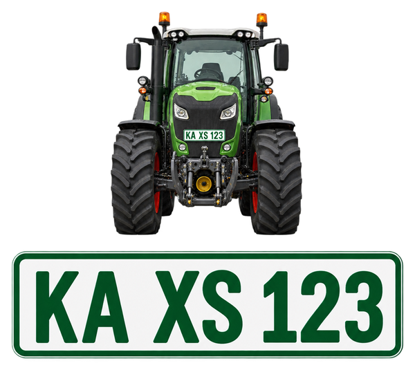 Traktor-Kennzeichen